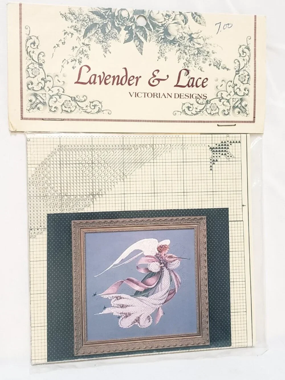 Angel of Spring Counted Cross Stitch Pattern Lavender and Lace 1993 L&L23